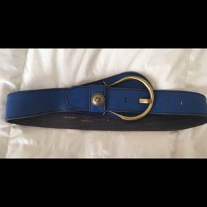 Stylish vintage blue belt